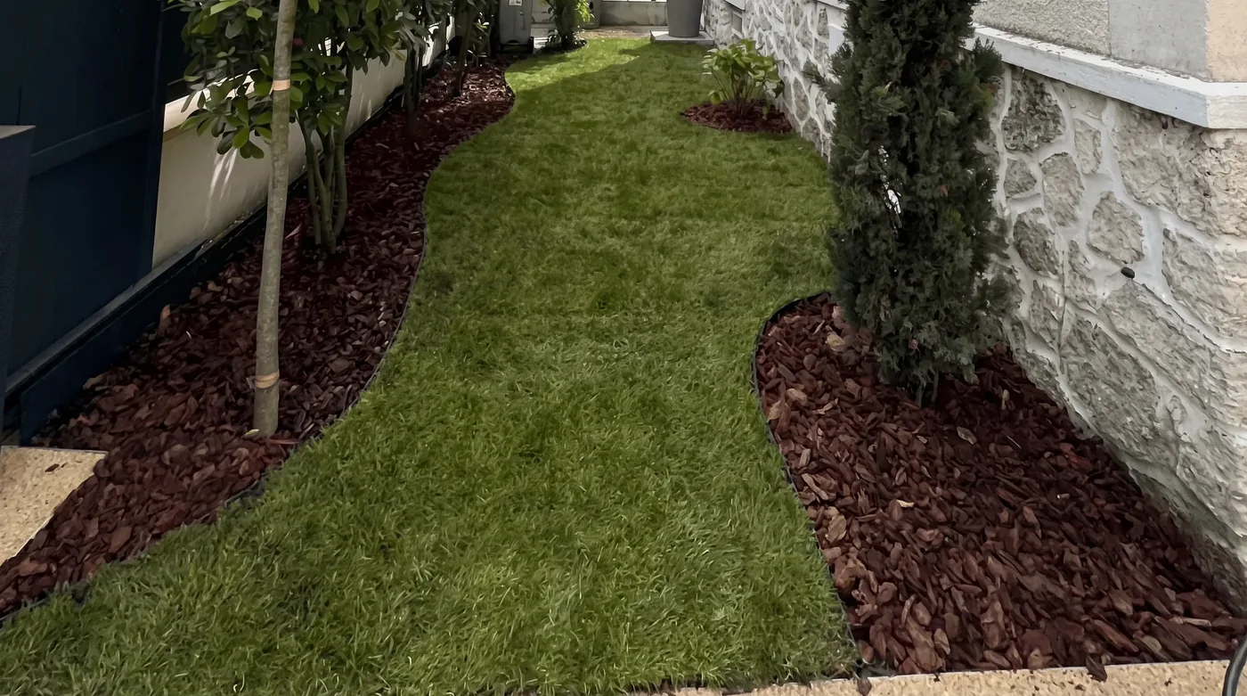 Jardin après intervention — réalisation 2